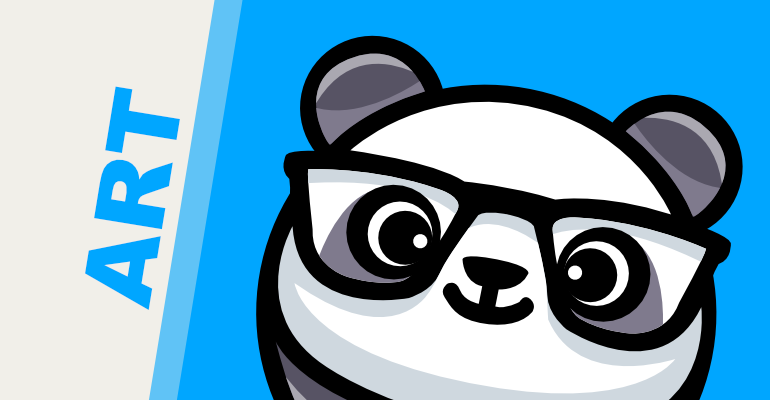 Glasses Panda Character